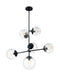 Myhouse Lighting Nuvo Lighting - 60-7135 - Six Light Pendant - Sky - Matte Black