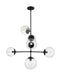 Myhouse Lighting Nuvo Lighting - 60-7135 - Six Light Pendant - Sky - Matte Black