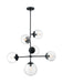 Myhouse Lighting Nuvo Lighting - 60-7135 - Six Light Pendant - Sky - Matte Black