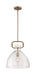 Myhouse Lighting Nuvo Lighting - 60-7142 - One Light Pendant - Teresa - Burnished Brass