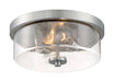 Myhouse Lighting Nuvo Lighting - 60-7168 - Two Light Flush Mount - Sommerset - Brushed Nickel