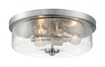 Myhouse Lighting Nuvo Lighting - 60-7169 - Three Light Flush Mount - Sommerset - Brushed Nickel