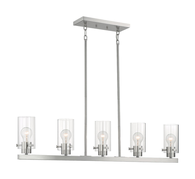 Myhouse Lighting Nuvo Lighting - 60-7176 - Five Light Island Pendant - Sommerset - Brushed Nickel