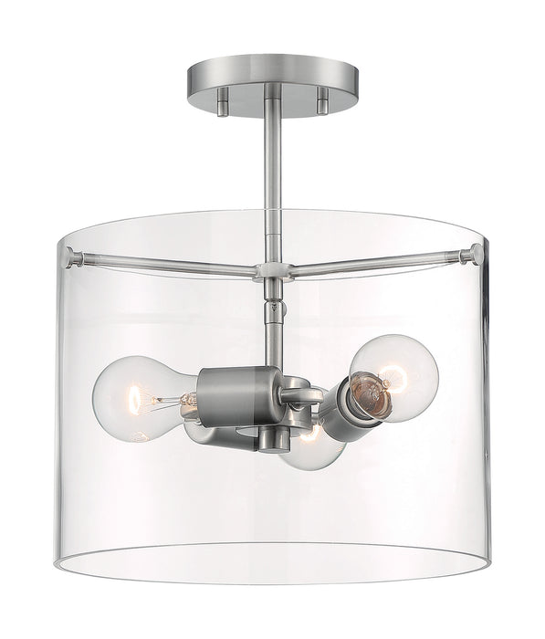 Myhouse Lighting Nuvo Lighting - 60-7178 - Three Light Semi Flush Mount - Sommerset - Brushed Nickel