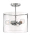 Myhouse Lighting Nuvo Lighting - 60-7178 - Three Light Semi Flush Mount - Sommerset - Brushed Nickel