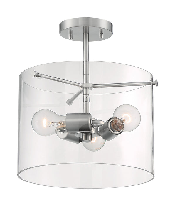 Myhouse Lighting Nuvo Lighting - 60-7178 - Three Light Semi Flush Mount - Sommerset - Brushed Nickel