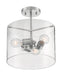 Myhouse Lighting Nuvo Lighting - 60-7178 - Three Light Semi Flush Mount - Sommerset - Brushed Nickel