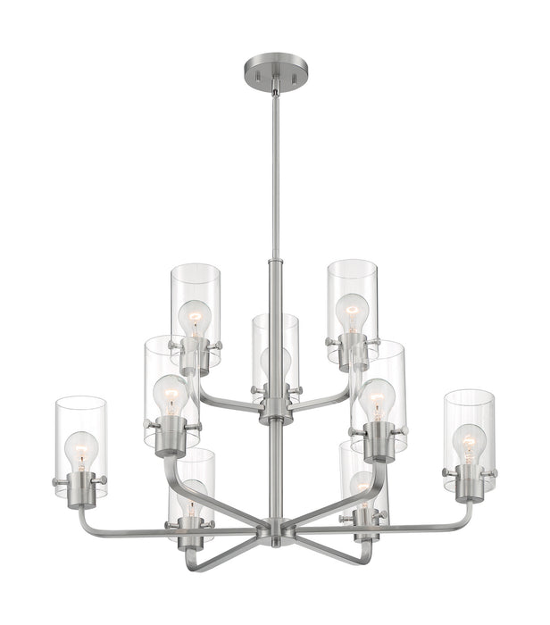 Myhouse Lighting Nuvo Lighting - 60-7179 - Nine Light Chandelier - Sommerset - Brushed Nickel