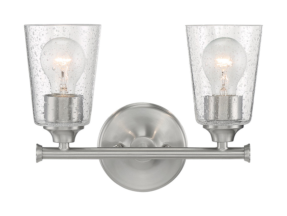 Myhouse Lighting Nuvo Lighting - 60-7182 - Two Light Vanity - Bransel - Brushed Nickel