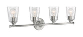 Myhouse Lighting Nuvo Lighting - 60-7184 - Four Light Vanity - Bransel - Brushed Nickel