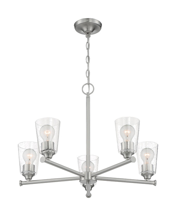 Myhouse Lighting Nuvo Lighting - 60-7185 - Five Light Chandelier - Bransel - Brushed Nickel