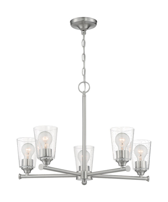 Myhouse Lighting Nuvo Lighting - 60-7185 - Five Light Chandelier - Bransel - Brushed Nickel