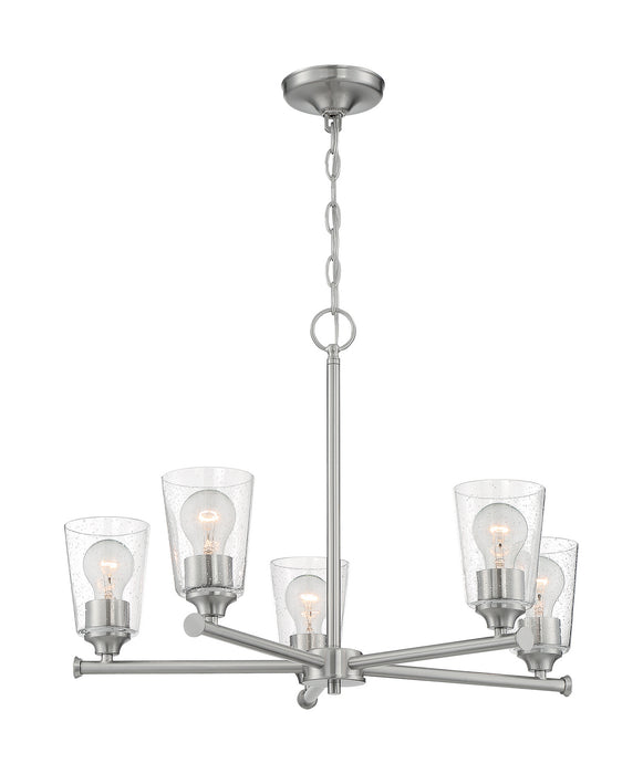 Myhouse Lighting Nuvo Lighting - 60-7185 - Five Light Chandelier - Bransel - Brushed Nickel