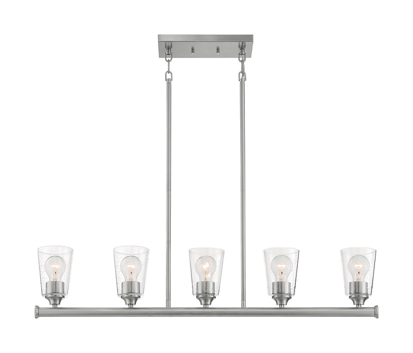 Myhouse Lighting Nuvo Lighting - 60-7186 - Five Light Island Pendant - Bransel - Brushed Nickel