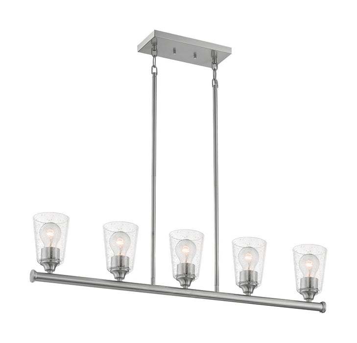 Myhouse Lighting Nuvo Lighting - 60-7186 - Five Light Island Pendant - Bransel - Brushed Nickel