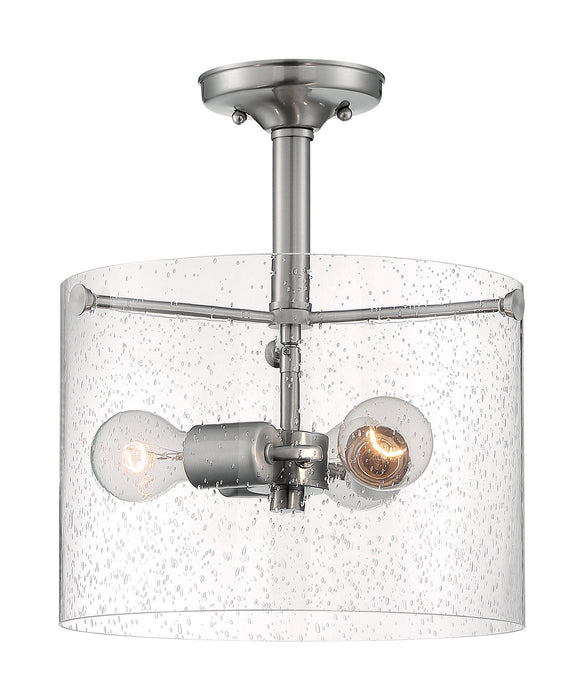 Myhouse Lighting Nuvo Lighting - 60-7188 - Three Light Semi Flush Mount - Bransel - Brushed Nickel