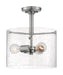 Myhouse Lighting Nuvo Lighting - 60-7188 - Three Light Semi Flush Mount - Bransel - Brushed Nickel