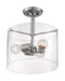 Myhouse Lighting Nuvo Lighting - 60-7188 - Three Light Semi Flush Mount - Bransel - Brushed Nickel