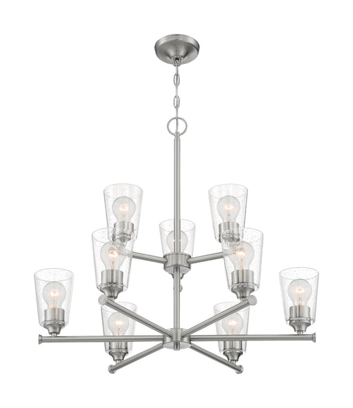 Myhouse Lighting Nuvo Lighting - 60-7189 - Nine Light Chandelier - Bransel - Brushed Nickel