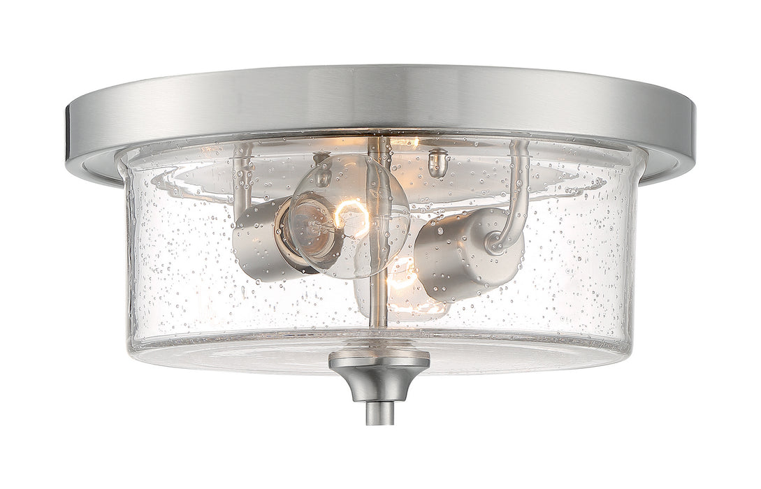 Myhouse Lighting Nuvo Lighting - 60-7190 - Two Light Flush Mount - Bransel - Brushed Nickel