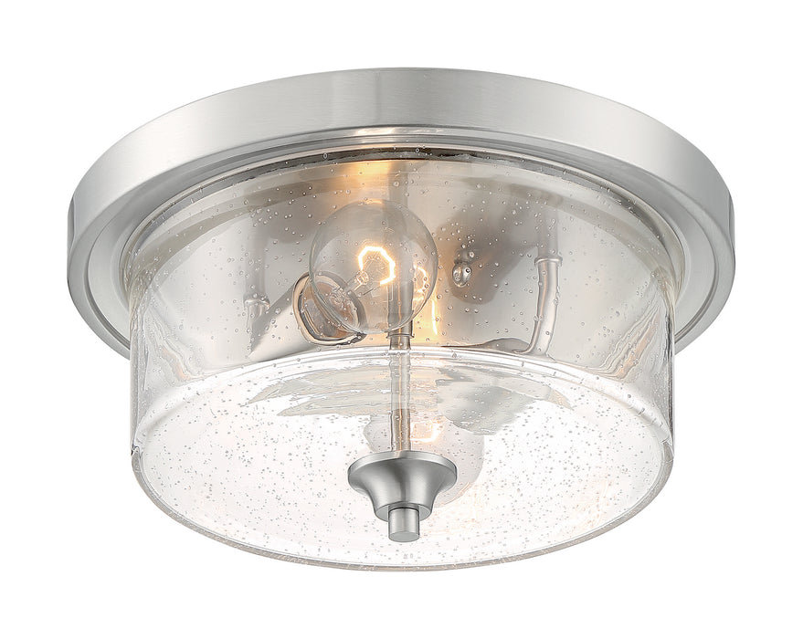 Myhouse Lighting Nuvo Lighting - 60-7190 - Two Light Flush Mount - Bransel - Brushed Nickel