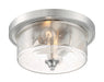 Myhouse Lighting Nuvo Lighting - 60-7190 - Two Light Flush Mount - Bransel - Brushed Nickel