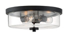 Myhouse Lighting Nuvo Lighting - 60-7269 - Three Light Flush Mount - Sommerset - Matte Black