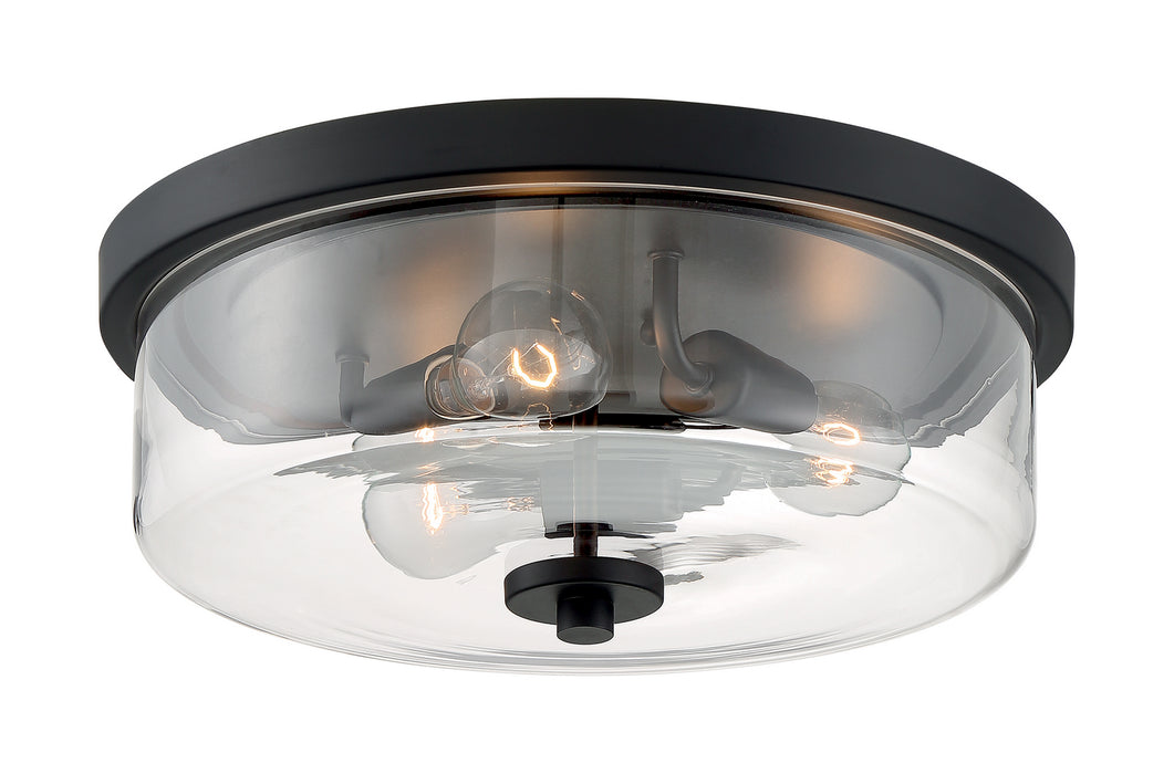 Myhouse Lighting Nuvo Lighting - 60-7269 - Three Light Flush Mount - Sommerset - Matte Black