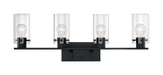 Myhouse Lighting Nuvo Lighting - 60-7274 - Four Light Vanity - Sommerset - Matte Black