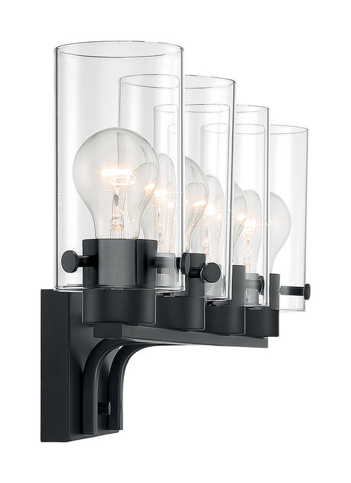 Myhouse Lighting Nuvo Lighting - 60-7274 - Four Light Vanity - Sommerset - Matte Black