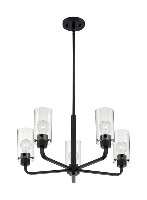 Myhouse Lighting Nuvo Lighting - 60-7275 - Five Light Chandelier - Sommerset - Matte Black