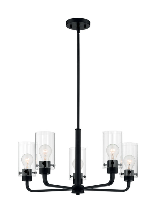 Myhouse Lighting Nuvo Lighting - 60-7275 - Five Light Chandelier - Sommerset - Matte Black