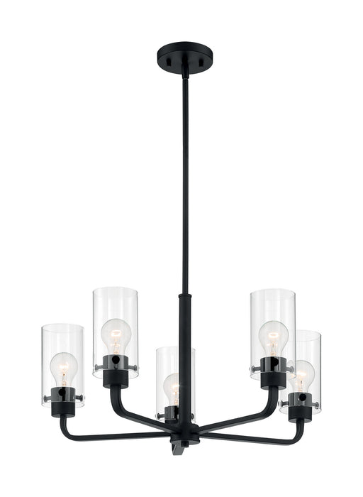 Myhouse Lighting Nuvo Lighting - 60-7275 - Five Light Chandelier - Sommerset - Matte Black