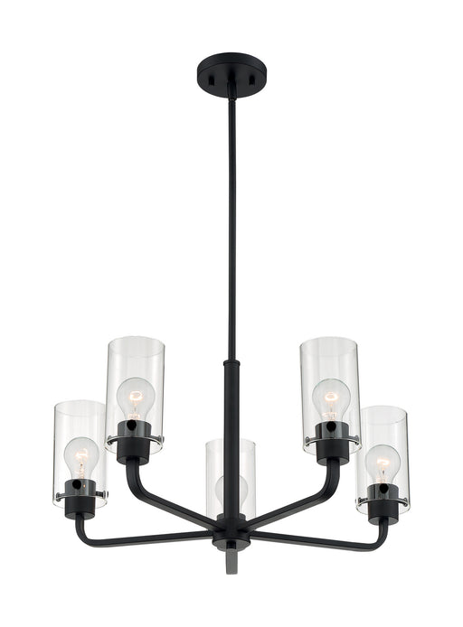 Myhouse Lighting Nuvo Lighting - 60-7275 - Five Light Chandelier - Sommerset - Matte Black