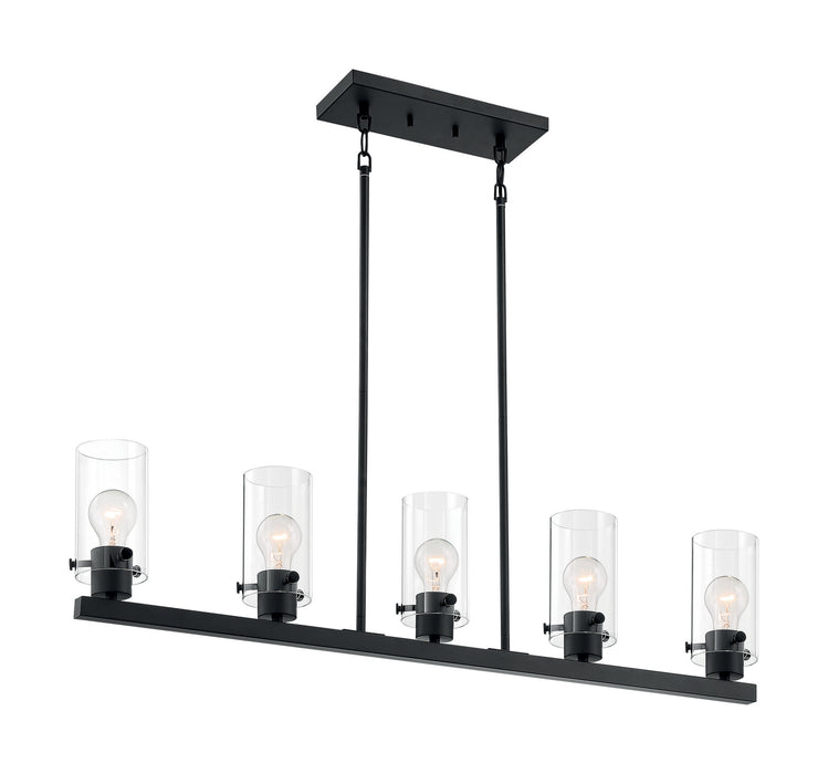 Myhouse Lighting Nuvo Lighting - 60-7276 - Five Light Island Pendant - Sommerset - Matte Black