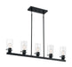 Myhouse Lighting Nuvo Lighting - 60-7276 - Five Light Island Pendant - Sommerset - Matte Black