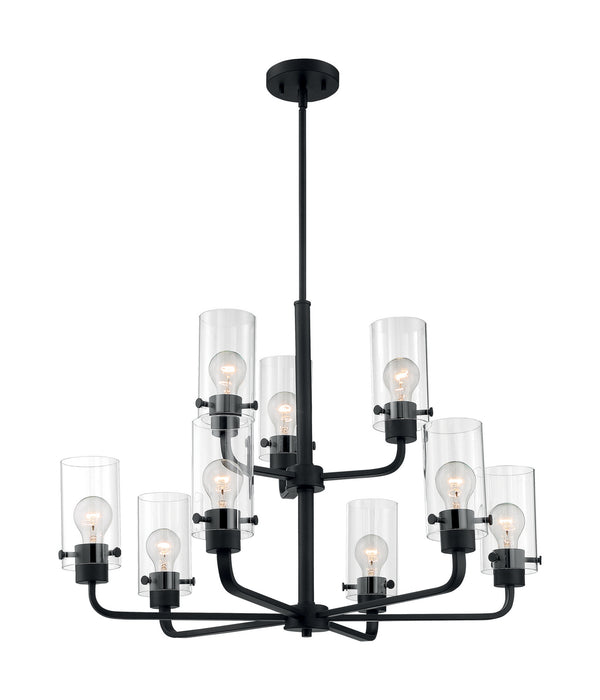 Myhouse Lighting Nuvo Lighting - 60-7279 - Nine Light Chandelier - Sommerset - Matte Black