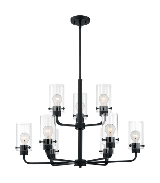 Myhouse Lighting Nuvo Lighting - 60-7279 - Nine Light Chandelier - Sommerset - Matte Black