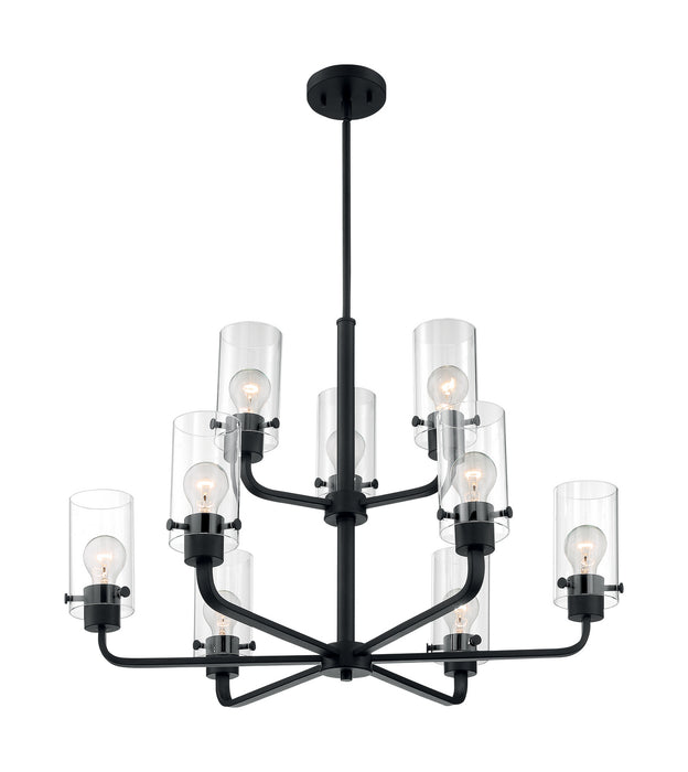 Myhouse Lighting Nuvo Lighting - 60-7279 - Nine Light Chandelier - Sommerset - Matte Black