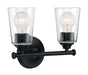 Myhouse Lighting Nuvo Lighting - 60-7282 - Two Light Vanity - Bransel - Matte Black