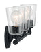 Myhouse Lighting Nuvo Lighting - 60-7283 - Three Light Vanity - Bransel - Matte Black