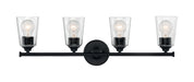 Myhouse Lighting Nuvo Lighting - 60-7284 - Four Light Vanity - Bransel - Matte Black