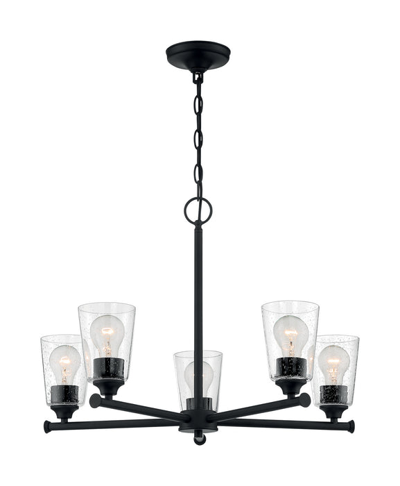 Myhouse Lighting Nuvo Lighting - 60-7285 - Five Light Chandelier - Bransel - Matte Black