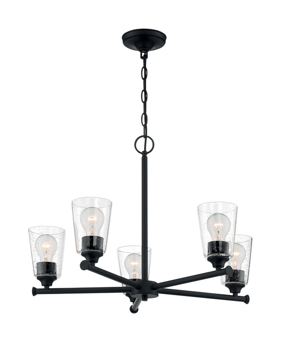 Myhouse Lighting Nuvo Lighting - 60-7285 - Five Light Chandelier - Bransel - Matte Black