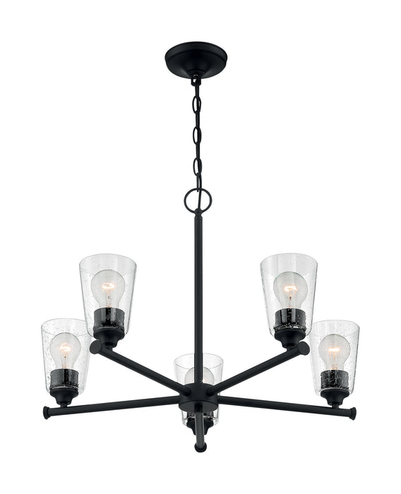 Myhouse Lighting Nuvo Lighting - 60-7285 - Five Light Chandelier - Bransel - Matte Black