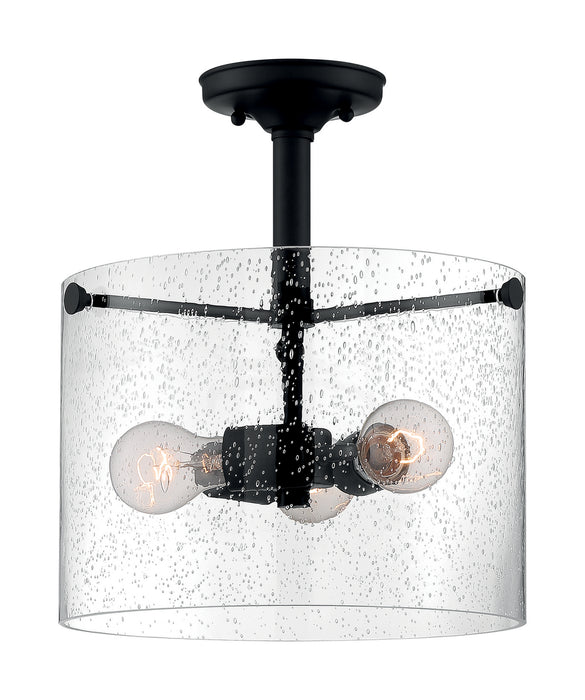 Myhouse Lighting Nuvo Lighting - 60-7288 - Three Light Semi Flush Mount - Bransel - Matte Black