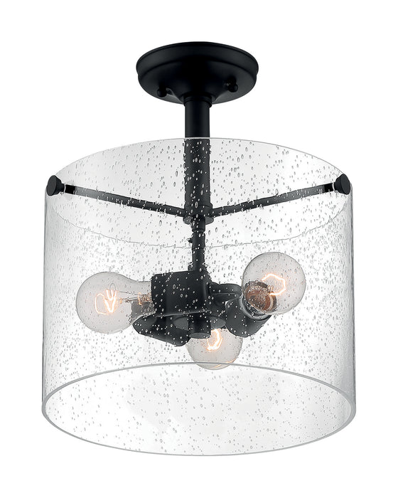 Myhouse Lighting Nuvo Lighting - 60-7288 - Three Light Semi Flush Mount - Bransel - Matte Black