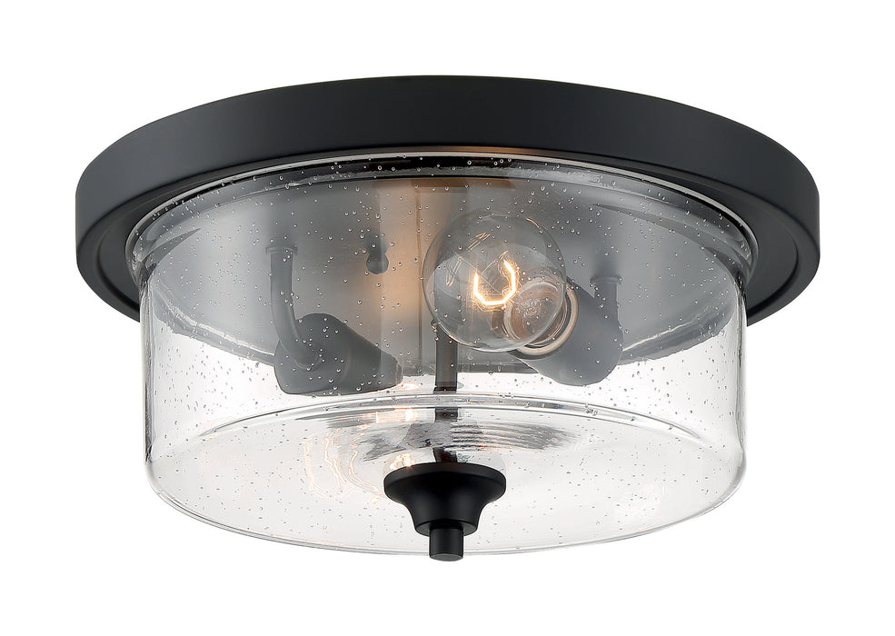 Myhouse Lighting Nuvo Lighting - 60-7290 - Two Light Flush Mount - Bransel - Matte Black