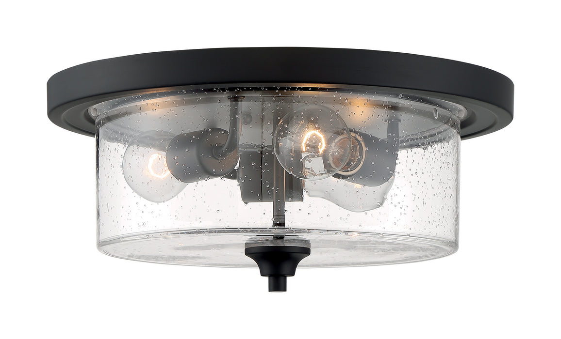 Myhouse Lighting Nuvo Lighting - 60-7291 - Three Light Flush Mount - Bransel - Matte Black