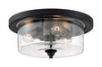 Myhouse Lighting Nuvo Lighting - 60-7291 - Three Light Flush Mount - Bransel - Matte Black